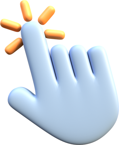 3D Hand Cursor Icon